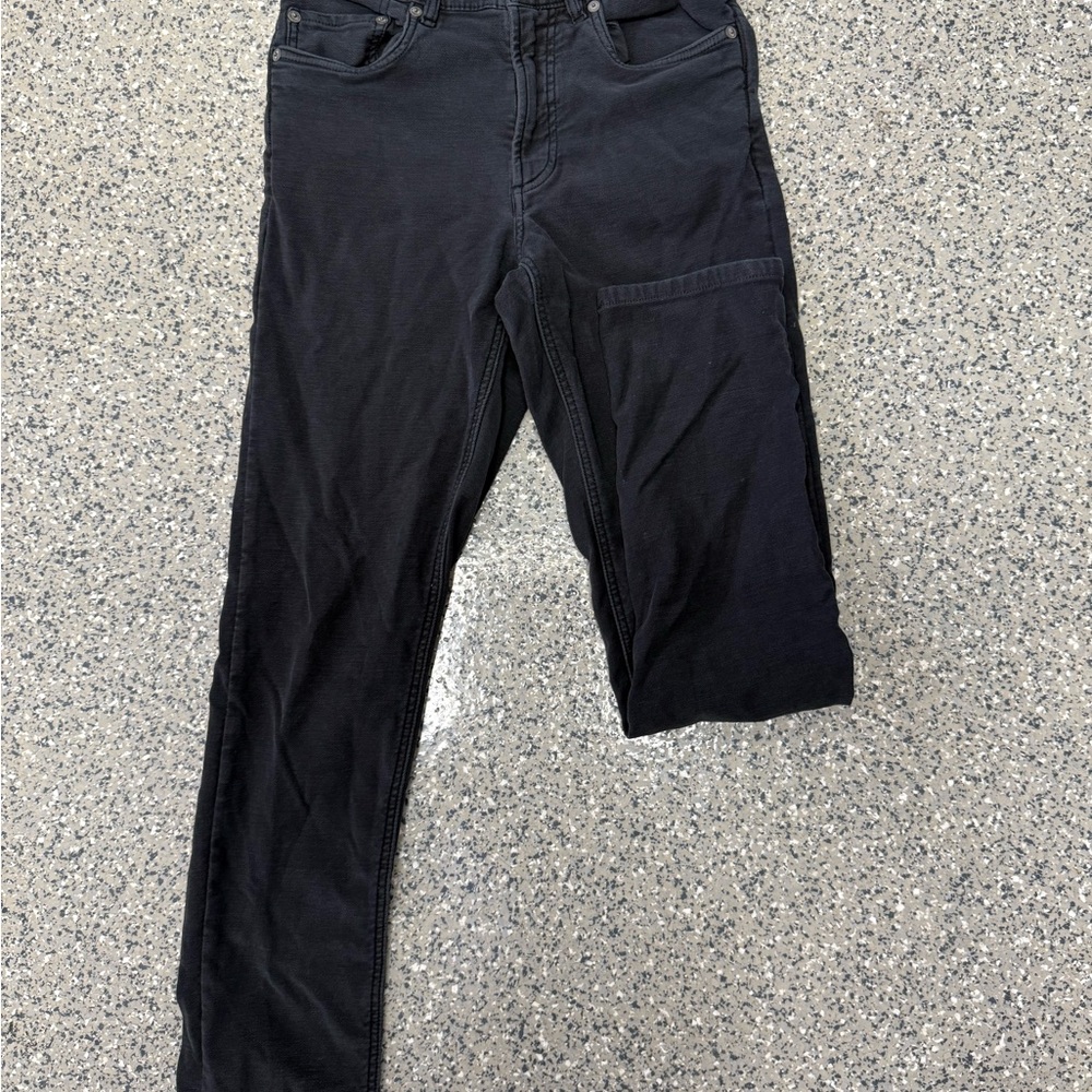 Faherty Onyx Black Stretch Terrys